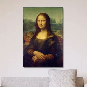 Mona Lisa Leonardo da Vinci Canvas Wall Art/High Quality Print/Mona Lisa Poster/Mona Lisa Print/Mona Lisa Painting/Mona Lisa Photo/Digital/2