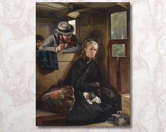 The Irritating Gentleman 1874 Canvas Wall Art/Berthold Woltze Painting/illustration Poster/Portrait Print/Artwork Prints/Wall Decor Gift/2