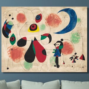 Joan Miro Ferra Canvas Art/Digital Prints/Painting Oil/Joan Miro Poster/Exhibition Poster/Joan Miro Print/Surrealism Art/Home Decor Gift/88