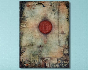 Paul Klee: Ad Marginem (1930) Painting Canvas Art, Reproduction Artwork, Paul Klee Wall Art, Paul Klee Poster,Roll or Framed, Art Gift (7)
