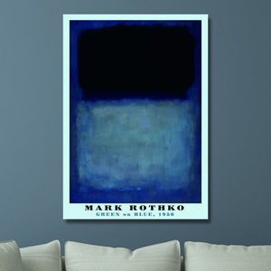 Mark Rothko Poster Canvas Wall Art Rothko Painting Rothko Untitled Reproduction Rothko Print  Mark Rothko Museum Exhibition Rothko Series/26