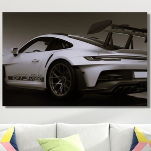 Porsche GT3 RS Canvas Poster Porsche 911 Canvas Car Wall Decor Home Wall Decor Porsche Printed Canvas Car Canvas Wall Art Porsche Poster/28
