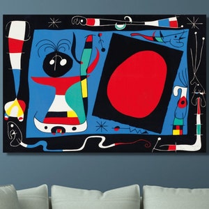 Joan Miro Ferra Canvas Art/Digital Prints/Painting Oil/Joan Miro Poster/Exhibition Poster/Joan Miro Print/Surrealism Art/Home Decor Gift/86