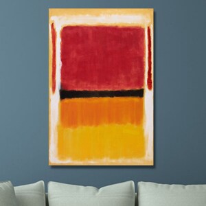 Rothko Canvas Wall Art Rothko Painting Rothko Untitled Reproduction Rothko Print  Mark Rothko Museum Exhibition Mark Rothko Poster Series/8