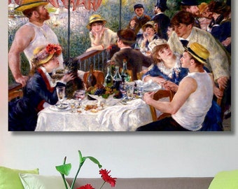 オーギュスト・ルノワール『舟遊びをする人々の昼食』（1881年