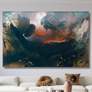 The Last Judgment John Martin Painting/Fantastic Wall Art/Illustration Print Gift/Oil Painting Artworks/Fantastic Poster/Wall Decor Gifts/14