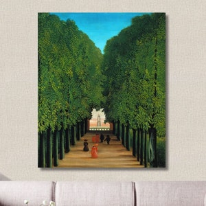 Henri Rousseau:The Avenue in the Park at Saint Cloud Canvas Wall Art/Poster/Artwork Art Painting/Rousseau Art Print/Home Wall Decor Gift/9