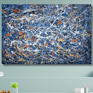 Pollock Canvas Wall Art Extra Large Canvas Wall Art Jackson Abstract Wall Art Home and Living Room Decor Jackson Pollock Convergence 28