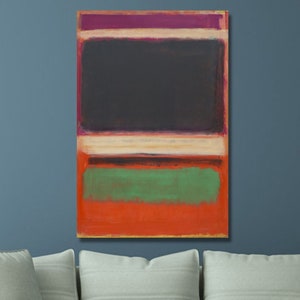 Rothko Canvas Wall Art Rothko Painting Rothko Untitled Reproduction Rothko Print  Mark Rothko Museum Exhibition Mark Rothko Poster Series/12