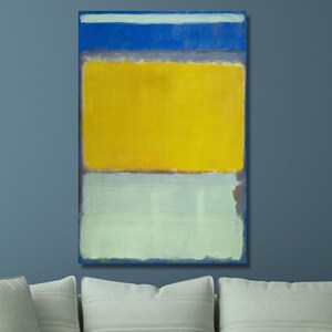 Rothko Canvas Wall Art Rothko Painting Rothko Untitled Reproduction Rothko Print  Mark Rothko Museum Exhibition Mark Rothko Poster Series/10