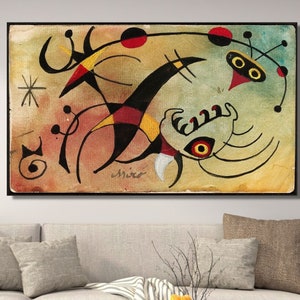 Joan Miro Ferra Canvas Art/Digital Prints/Painting Oil/Joan Miro Poster/Exhibition Poster/Joan Miro Print/Surrealism Art/Home Decor Gift/87