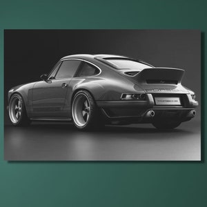 Porsche Canvas Poster Porsche 911 Canvas W/B Car Wall Decor Home Wall Decor Porsche Printed Canvas Car Canvas Wall Art Porsche Poster/34