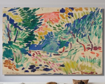 Henri Matisse Landscape at Collioure Canvas Wall Art/Artwork Print/Exhibition Poster/Wall Decor/Matisse Painting/Home Gift/Colorful Print/6