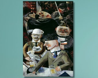 Original Vintage Print 1985 by George Grosz. Eclipse Of The