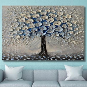 Tree of Life Canvas Wall Art, Tree of Life Wall Art, Tree of Life Poster, Extra Large Wall Art, Modern Canvas Painting, Home Wall Decor 13