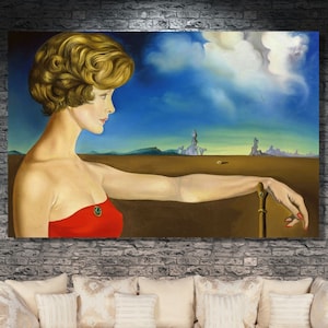 Salvador Dali a Young Woman Canvas Wall Art Salvador Dali Woman Poster Salvador Dali Prints Surrealism Art Salvador Dali Wall Art/10