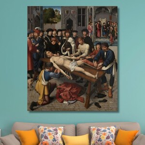 Gerard David, The Judgment of Cambyses panel 2 (1498) Canvas Wall Art, Gerard David Painting, Artwork Print, Giclee Wall Art Print, Poster