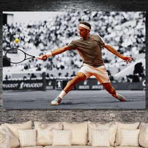 Roger Federer Poster Federer Print Roger Federer Wall Art Canvas Fan Gift Tennis Tennis Wall Art Roger Federer Quote Poster Man Cave Gift/34