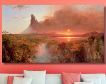 Église Frederic Edwin : impression sur toile Cotopaxi, art du paysage/2