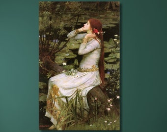 手作りの木製額装アートプリント絵画、ジョン・ウィリアム・ウォーター