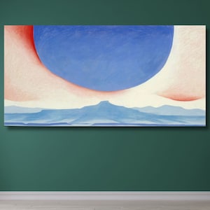 Georgia O&#39;Keeffe Poster Pedernal Giclee Reproduction Wall Art Georgia O Keeffe Canvas Wall Art Georgia O&#39;Keeffe Gift Decor Pedernal Print/22