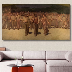 The Fourth Estate Giuseppe Pellizza da Volpedo 1901  Canvas Wall Art/Poster Print Art/Artwork for Wall/Reproduction Decor Gift/Art Painting