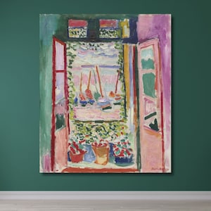 Henri Matisse The Open Window Canvas Wall Art/Artwork Print/Matisse Exhibition Poster/Matisse Wall Decor/Canvas Paintings/Home Decor Gift/58