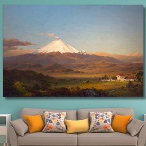 Frederic Edwin Church: Cotopaxi Canvas Wall Art, Reproduction, Fine Art Print, Artwork Poster, High Quality Print, Home Wall Decor Gift (3)