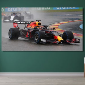 Max Verstappen F1 Canvas Max F1 canvas Red Bull Team Formula One decor formula one F1 print art  living room decor Max Verstappen Wall art/5