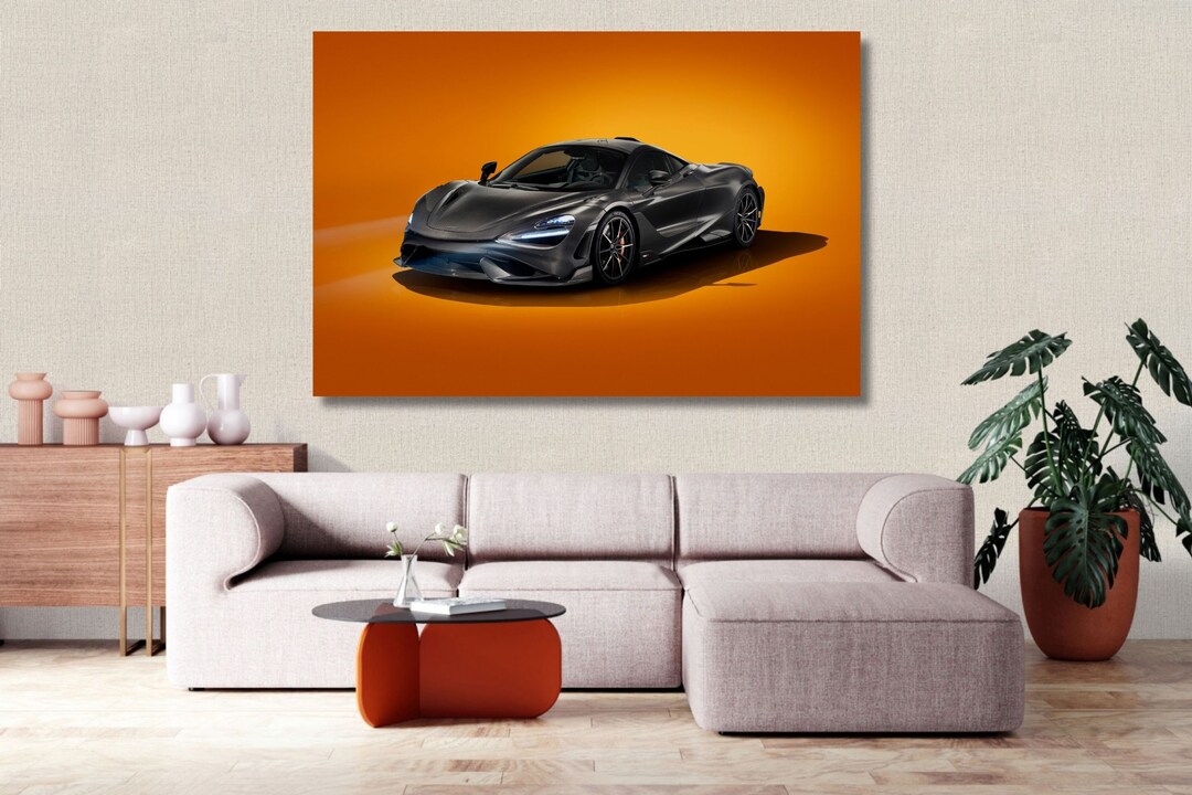 Mclaren 765 Lt Carbon Fibre 2021 Canvas Wall Art/mclaren Painting ...