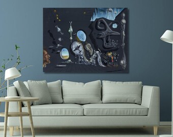 Salvador Dali: Melancholy Atomic and Uranium Idyll (1945) Canvas