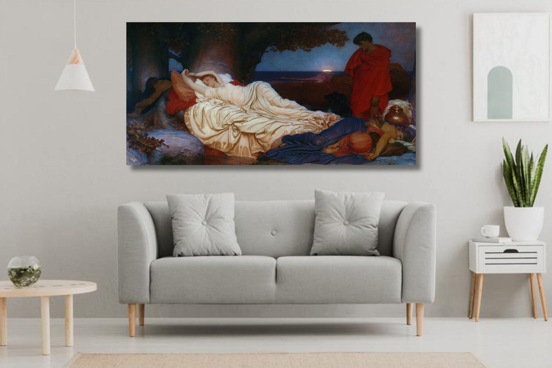 Frederic Leighton: Cymon and Iphigenia (1884) Canvas Wall Art/pre ...