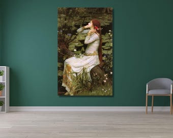 手作りの木製額装アートプリント絵画、ジョン・ウィリアム・ウォーター