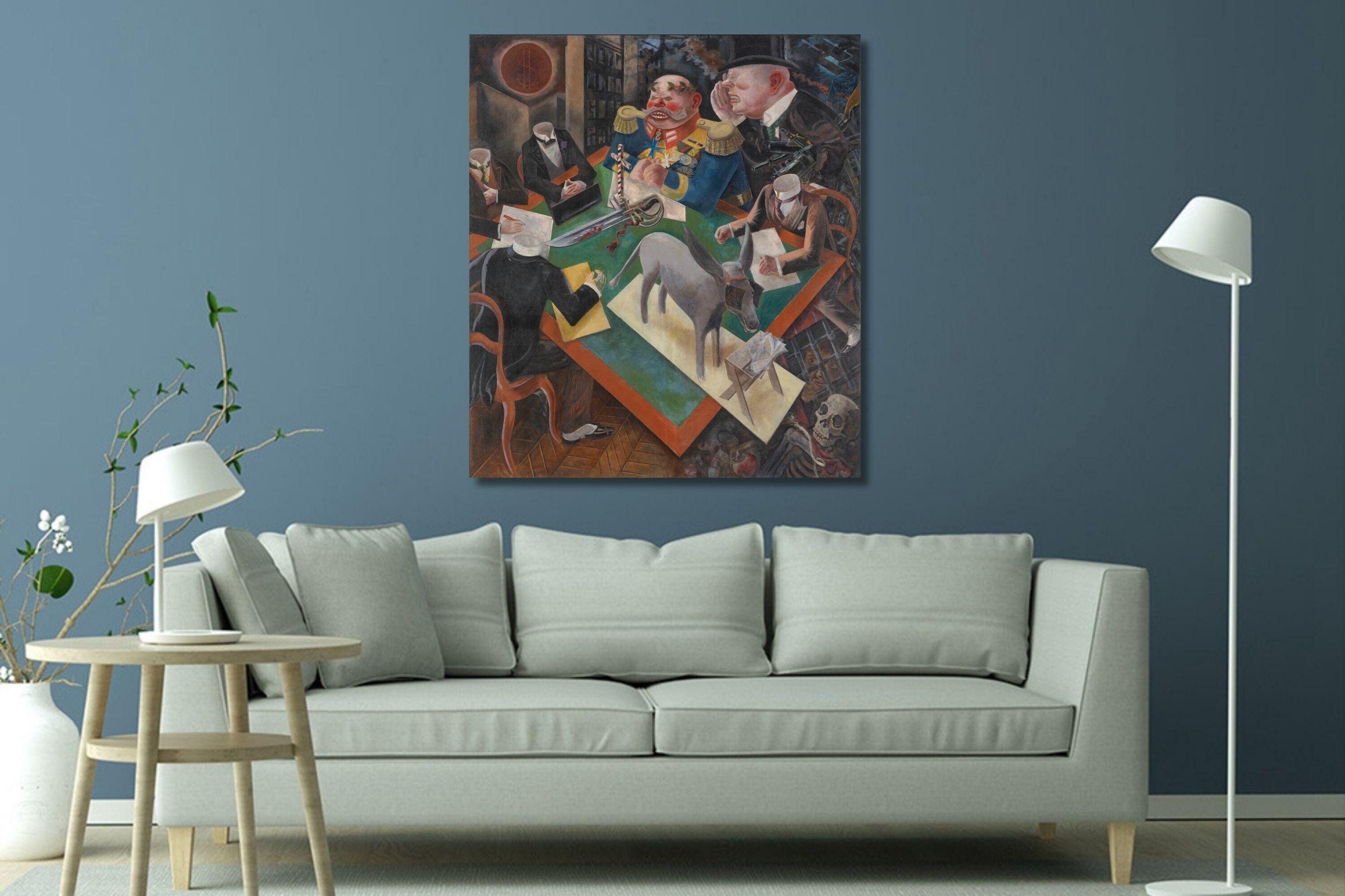 George Grosz: Eclipse of the Sun (1926) Canvas Wall Art/george