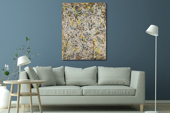 Jackson Pollock: Number 9 Canvas Wall Art, Pollock Print, Artwork