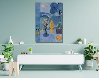 Henri Matisse The Blue Window Canvas Wall Art/Artwork Print/Matisse Exhibition Poster/Matisse Wall Decor/Canvas Paintings/Home Decor Gift/14