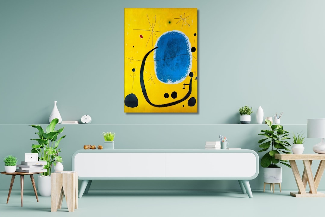 Joan Miro Ferra Canvas Art/the Gold of the Azure 1968/joan Miro Poster