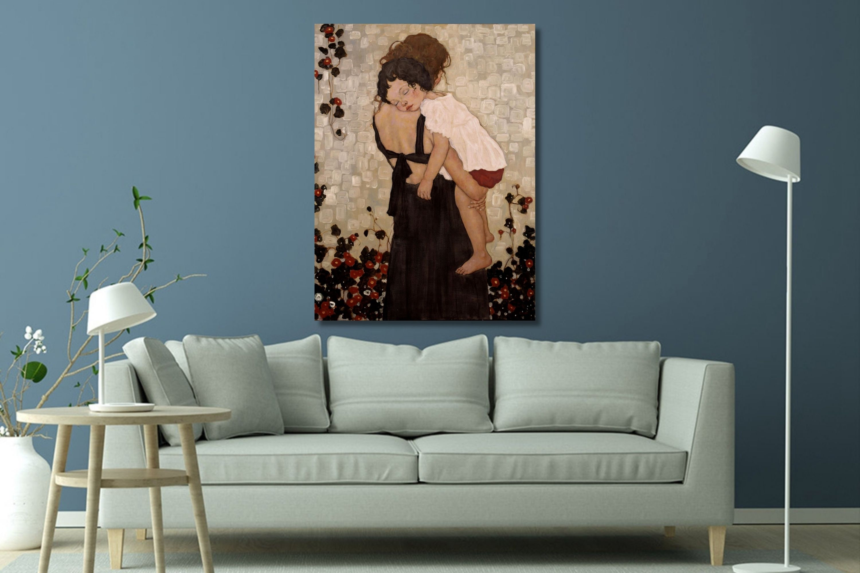 Mutter und Kind Gustav Klimt Leinwand Wandkunst/Berühmte Abstrakte