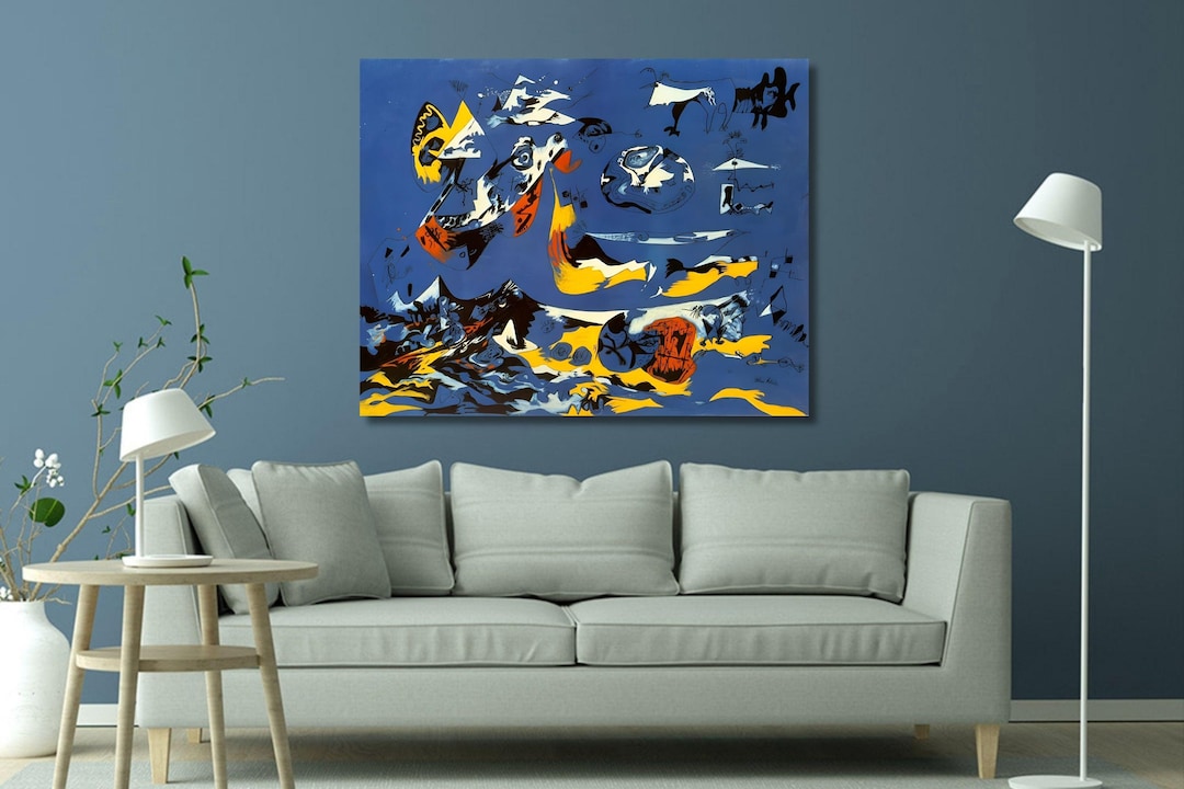 Jackson Pollock: Blue (moby Dick) 1943 Canvas Wall Art/extra Large