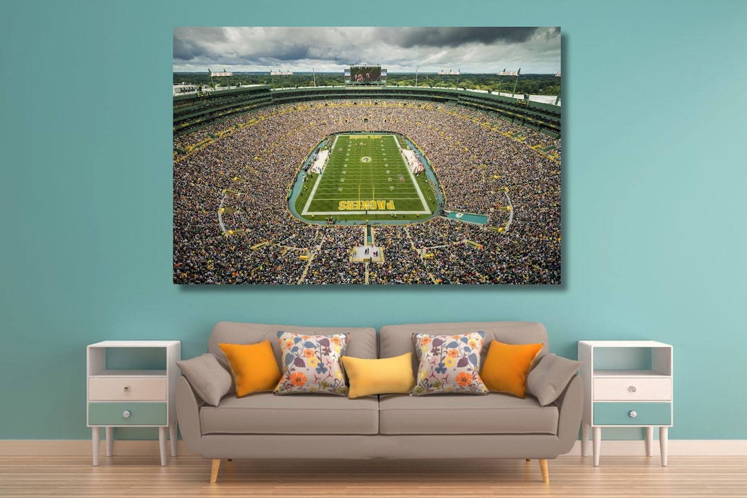 Lambeau Field Canvas Print/green Bay Packers/football Stadium Etsy