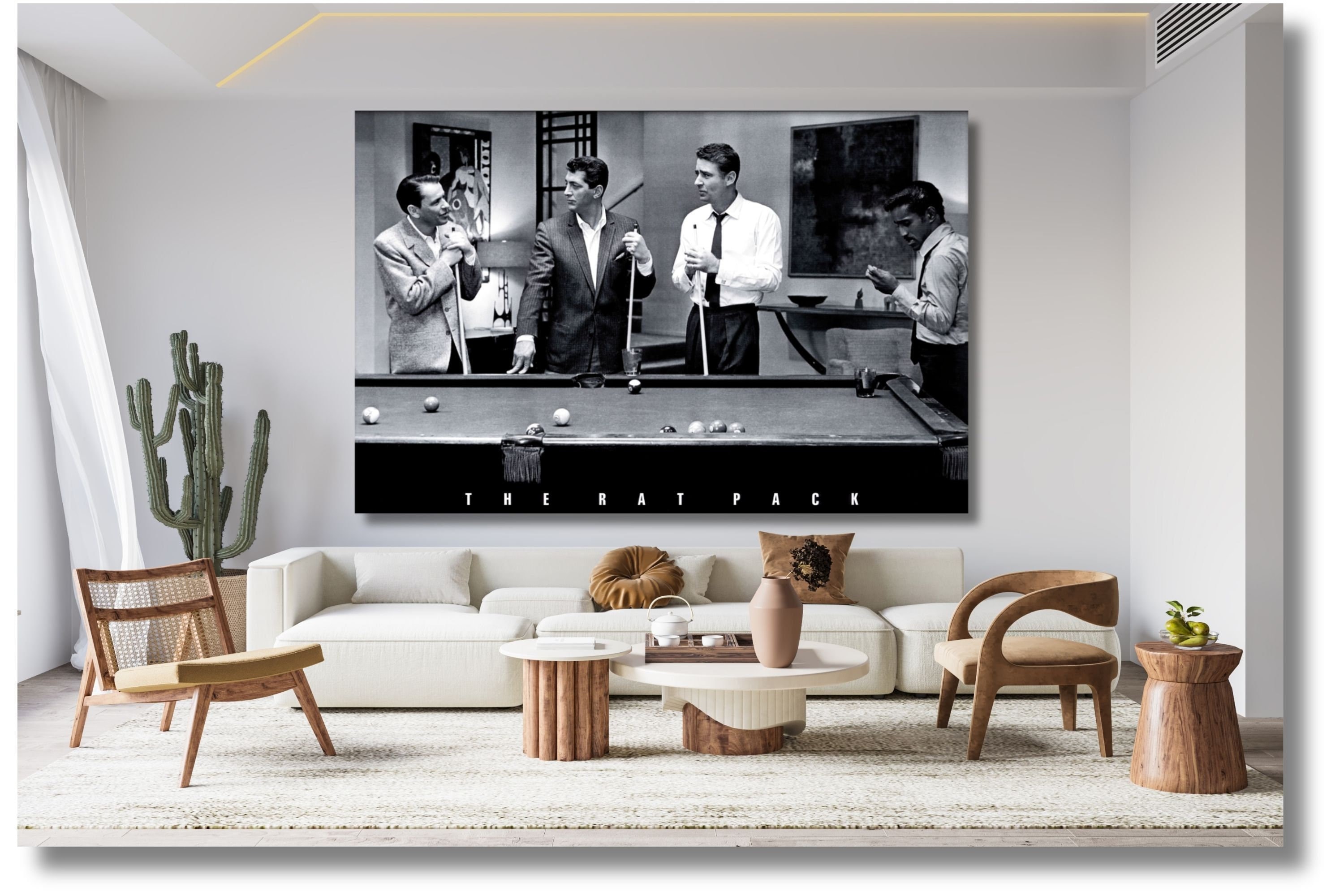 The Rat Pack Canvas Wall Art/dean Martin/sammy Davis Jr/frank Sinatra