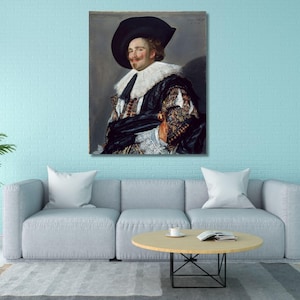 フランス・ハルス作「笑う少年」（1625年）、手描きの油絵複製画