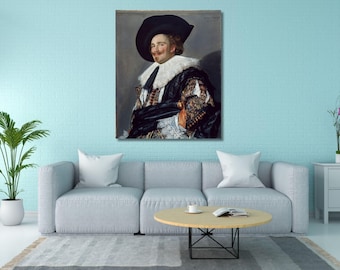 フランス・ハルス作「笑う少年」（1625年）、手描きの油絵複製画
