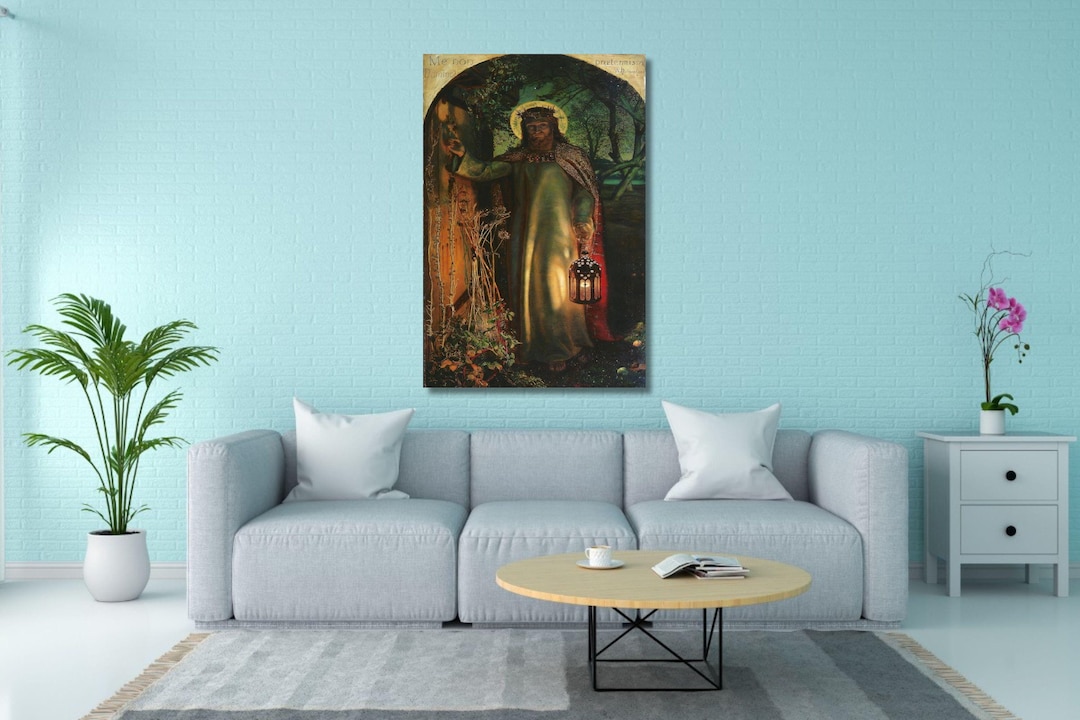 William Holman Hunt: the Light of the World (1851) Canvas Wall Art