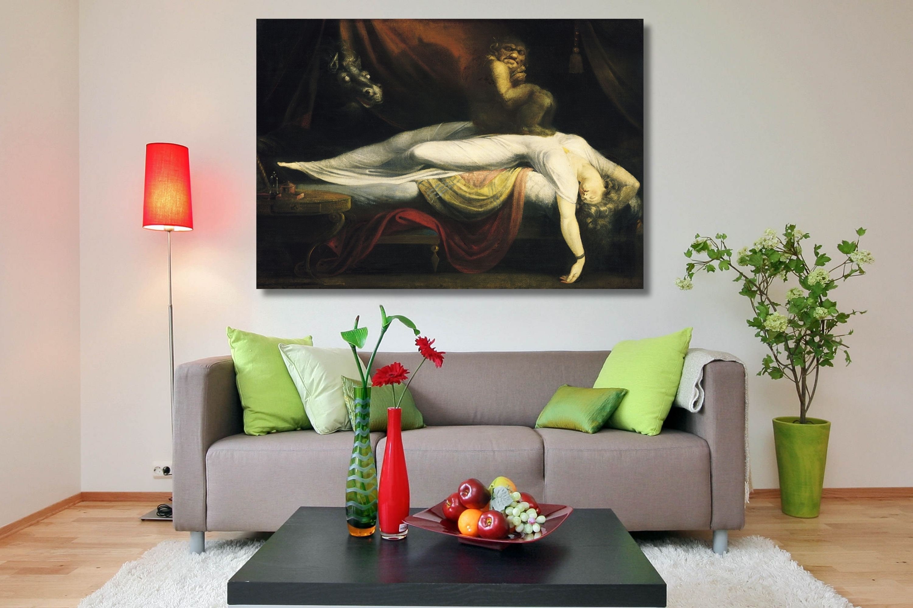Henry Fuseli: the Nightmare 1781 Canvas Art, Henry Fuseli Reproduction ...