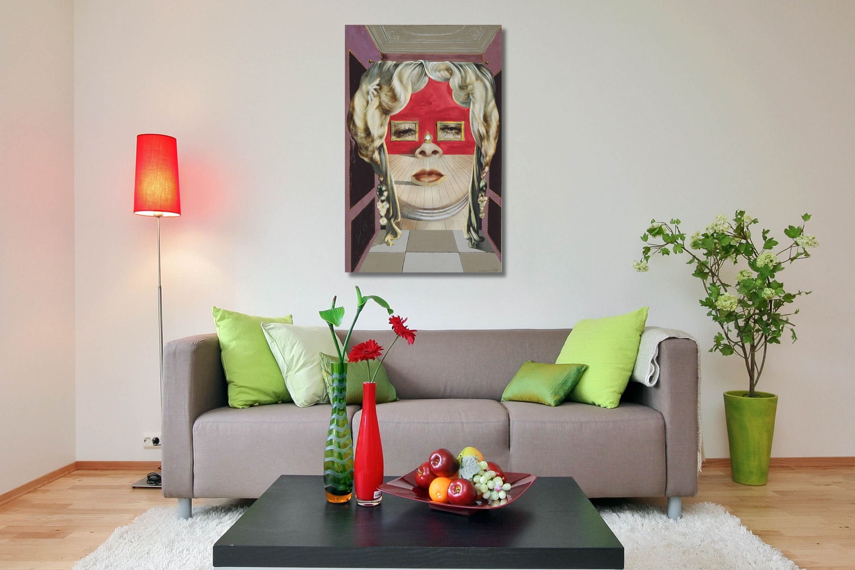 Póster de Salvador Dalí El rostro de Mae West/Pintura de Dalí/Lienzo de ...