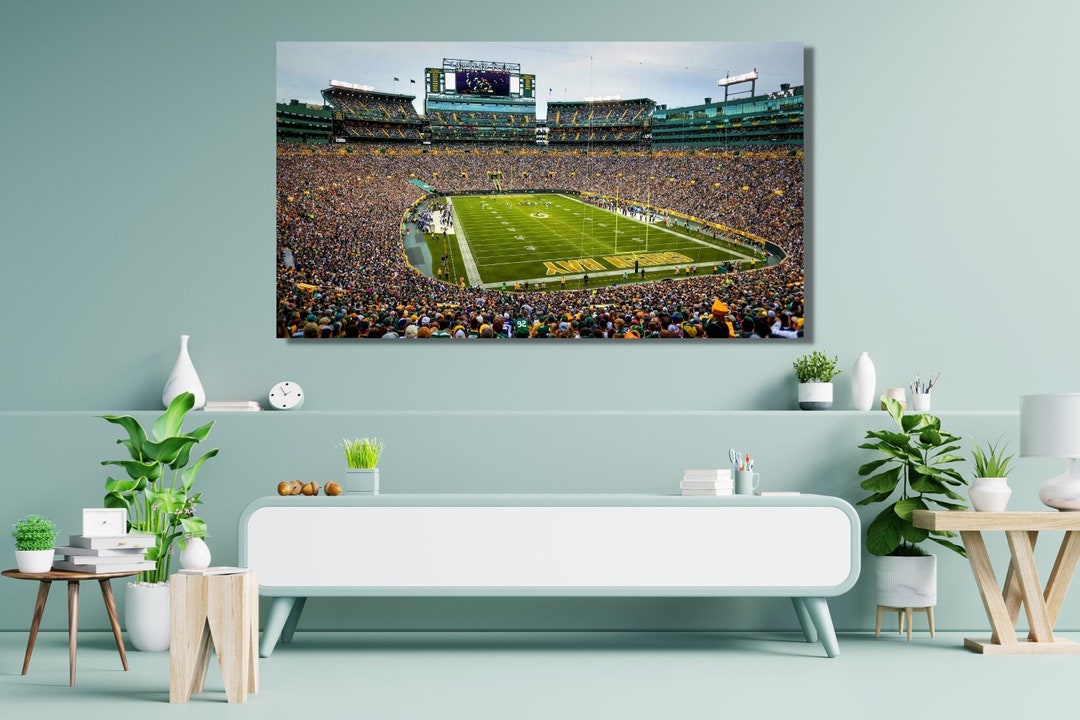 Lambeau Field Canvas Print/green Bay Packers/football Stadium Painting