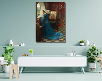 John William Waterhouse: Fair Rosamund (1916) Canvas Wall Art, Print Gift, Artwork Painting, Reproduction, Home Wall Decor, Poster Gift (14)