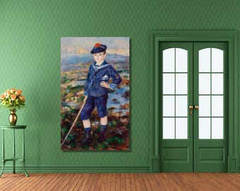 Pierre-Auguste Renoir: Sailor Boy (Porträt von Robert Nunès) (1883) Leinwand / gerahmte oder gerollte Giclee-Wandkunst / Renoir-Gemälde / Impressionismus 8