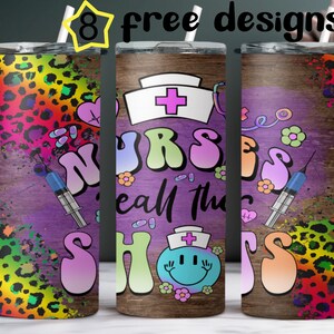 Nurse Life Tumbler Design, 20 oz Skinny Tumbler Wrap, Nurse Sublimation Design, Nurse Digital Download, PNG Digital, Nurse Gift